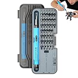 46-in-1 Elektro-Schraubendreher-Set, USB, wiederaufladbar, kabellos, Mini-Präzisionstreiber-Set mit Quietmotor, kompakte Reparaturlösung für Handy, Computer, Auto, Truck, Home Maintenance, Office