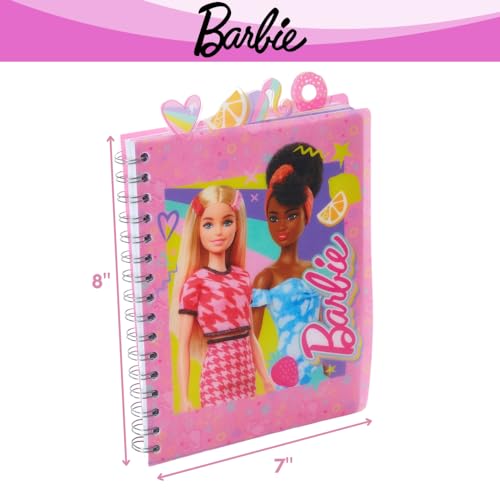 Carnet à spirale Barbie rose pour ne plus perdre vos notes grâce aux onglets