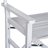 Regiestuhl Gartenstuhl Klappstuhl Stuhl Landhaussessel Sessel Weiß - 6