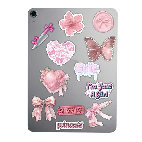 ستيكر لاصق لأجهزة اللاب توب متعدد الأغراض، ستيكرات لاصقة لطيفة مقاومة للماء والخدش والحرارة لأجهزة اللاب توب والمجات والمرايات والزجاجات، مناسب تماما لإضفاء طابع شخصي على أغراضك، ملصق فينيل، 12 قطعة