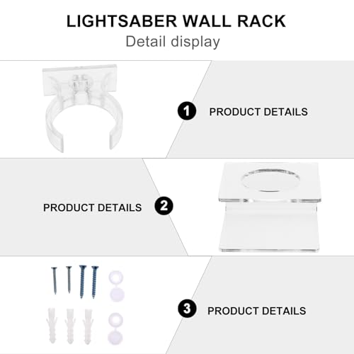 Lichtschwert Stand Display Wand Halterung Rack Klaren Acryl Lagerung Rack Wand Halterung Für Sammlerstücke Figurine Modell Figuren Spielzeug Transparent