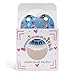 Adult Sized Soft Silicone Pacifier: Large Shield Cute Paci Shark Design - Butterfly Shaped Binky for Anxiety Blue