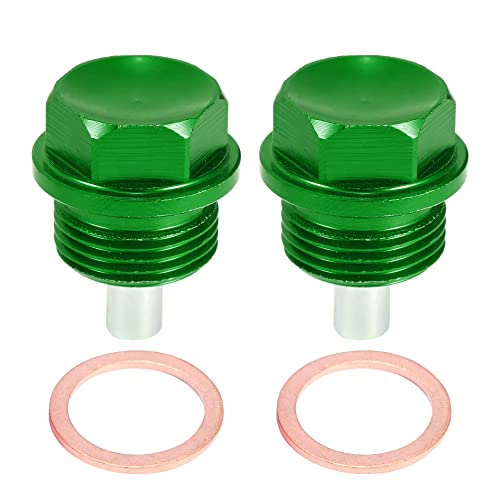 Tapón de drenaje de aceite M20 anti fugas con arandelas verdes de aluminio
