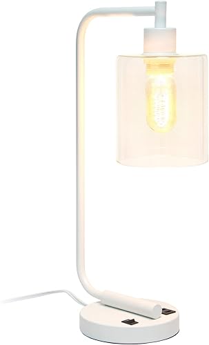 Miniatura 2 de Lámpara de mesa para interiores de 9.75 pulgadas de largo x 5.75 pulgadas de ancho x 18.8 pulgadas de alto, moderna lámpara de escritorio de hierro