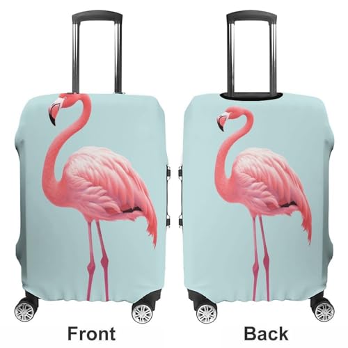 Flamingo Travel Luggage Cover Elastic Washable Suitcase Cover Dustproof Anti-Scratch Suitcase Protector Fits 19-32 Inch Luggage, L3