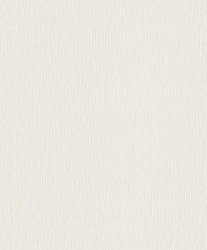 Rasch Tapeten Vliestapete (universell) Weiß 10,05 m x 0,53 m Tapetenwechsel 809008 Tapete, 10.05 m x 0.53 m