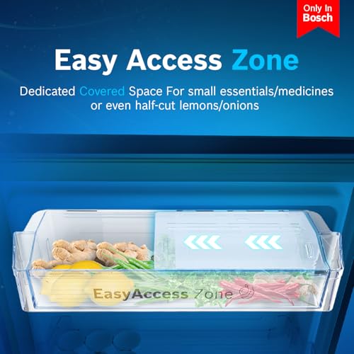 Image of Bosch 207 L, 3 star, Direct-Cool Single Door Refrigerator | 18 Hrs Cooling Retention | 2.5X Faster Cooling | Spacious Multi Box | XL Dry Storage | SuperFreeze (2026 model, CST20S23VI, Fine Steel)