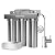 Waterdrop TST-UF 0.01?m Ultra-Filtration Under Sink Water Filter, Stainless Steel, 5X Service Life,Remove 99.99% of Cont?minants Larger Than 0.01?m, with Dedicated Faucet, USA Tech (3 Filter Included)