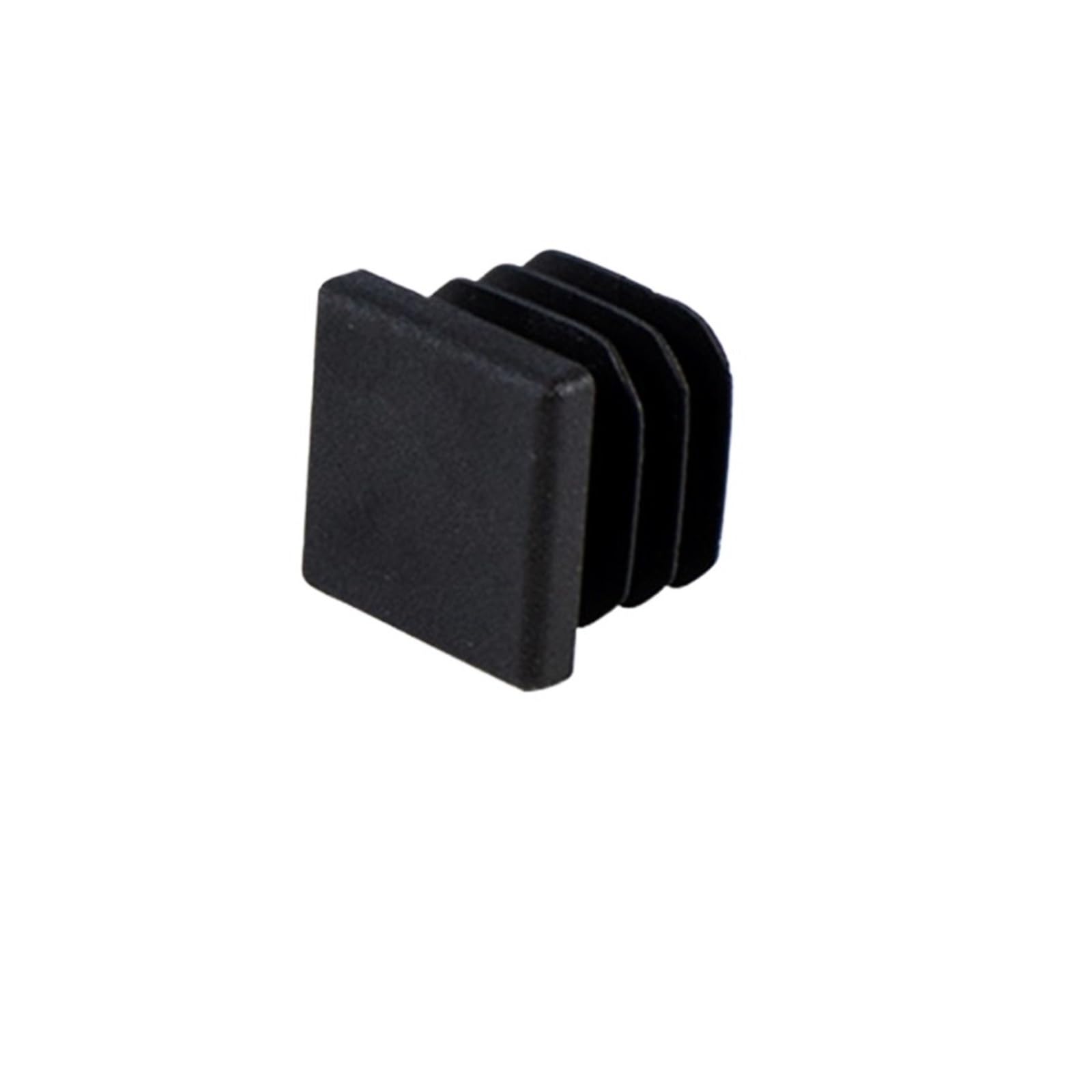 20PC Black Ssquare/Rectangle Plastic Blanking End Cap Tube Pipe Inserts Plug Bung Insert Stopper For Chair Leg Tapon Tubo For Pipe(16x16mm)