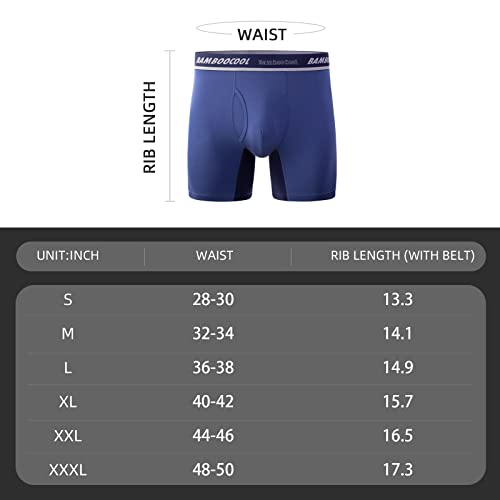 Bamboo Cool Men's Underwear Boxer Briefs - Soft Breathable Bamboo Viscose Performance Underwear For Men (4 Pack) #TOP6
