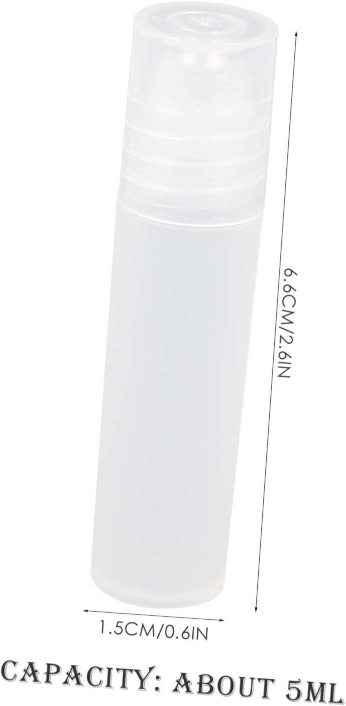 VALICLUD 10pcs 5ml Refillable Roller Ball Bottles for Essential Oils Travel Portable Roll-on Bottles Household Aroma Containers Outdoor Accessories image 2