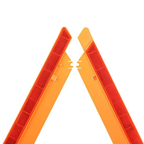 image for Brightness Auto LED Warning Triangle Sign DOT Approved 3PK,Reflective 