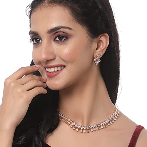 American Diamond Studded Necklace Set