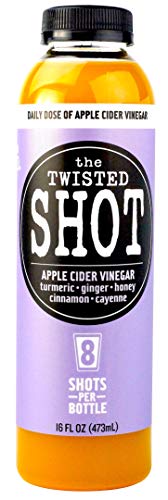 The Twisted Shot | Apple Cider Vinegar Shots with Turmeric, Ginger, Cinnamon, Honey & Cayenne | Wellness Drink | 100% USDA Certified Organic | Gut Health | 4-Pack of 16oz Bottles - Thumbnail 5