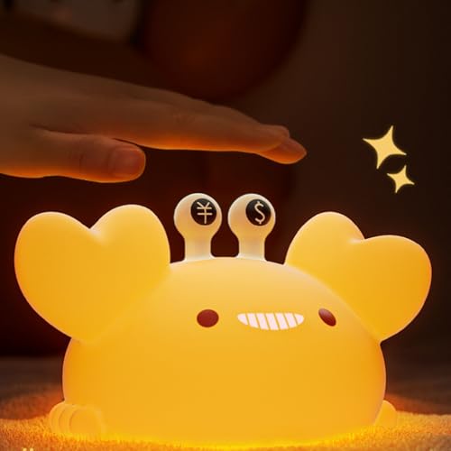 Lámpara nocturna cangrejo con luz cálida regulable miniatura 6