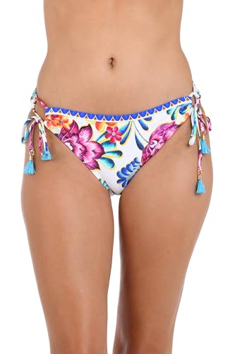 La Blanca Women's Side Tie Hipster Bikini Bottom, Multi//Flor De Paradiso, 8