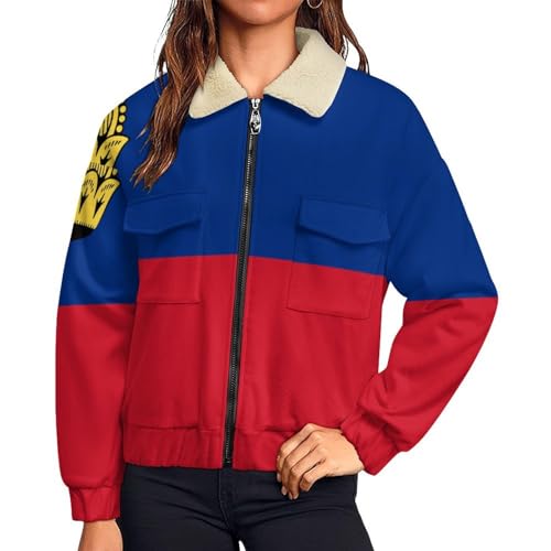 Sweat polaire femme chaud grande taille veste d'hiver zippée sherpa bleu rouge