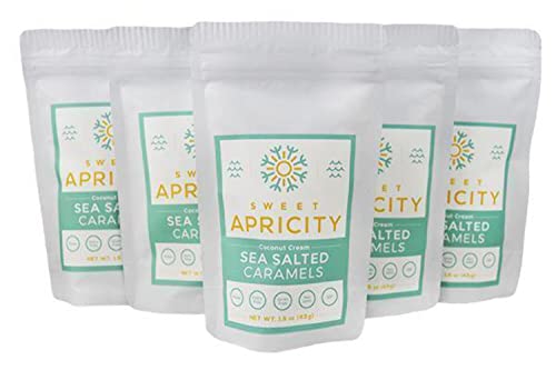 Sea Salt Caramels, Individually Wrapped Salted Caramel Candy, Suitable For Paleo Diet And Autoimmune Protocol - (Aip Diet), 4 Oz - Sweet Apricity #TOP5