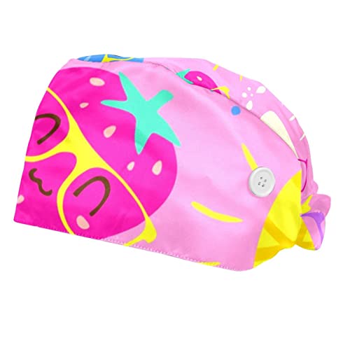 Chapeaux bouffants anti-transpiration JDEZ avec casquettes de travail ajustables 2PCS