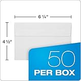 Quality Park 4 x 6 Photo Envelopes, Self-Sealing, for Photos, Invitations and Announcements, 24 lb White Wove, 4-1/2 x 6-1/4 Inches, 50 per Box (QUA10742)