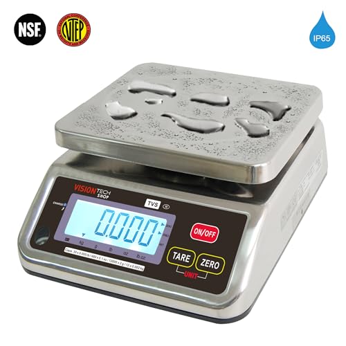 Báscula comercial VisionTechShop 30lb acero inoxidable miniatura 2