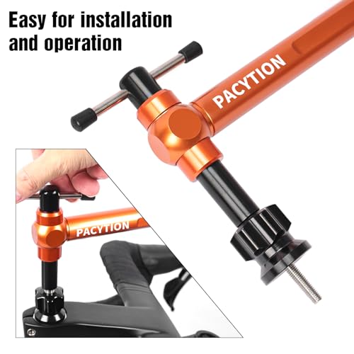 Derailleur Hanger Alignment Gauge,Road Bike Dual Control Lever Alignment Tool, Bike Shifter Brake levers Height Horizontal Regulator Tool Angle Left Right Symmetrical Adjuster,Bicycle Leveling Tool