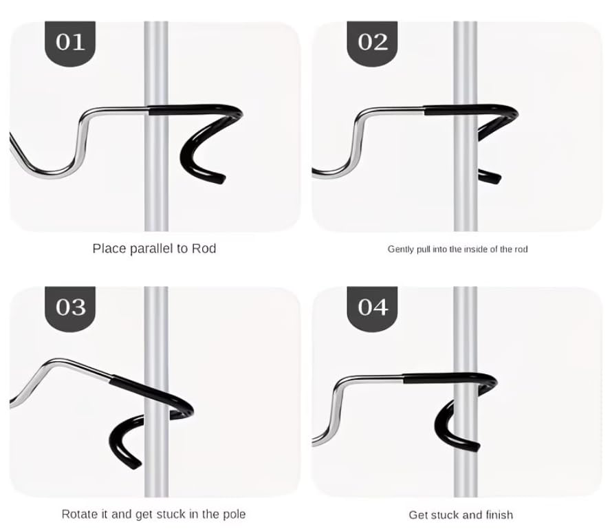 Image of Multipurpose Hooks for Hanging Bags, Lanterns, Clothes & Camping Accessories | Metal Utility Hangers for Kitchen, Wardrobe, Garden & Outdoor Use | 5-Piece Set (5 pc Set)