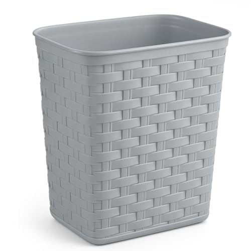 FLEXARO 3.4 Gallon Weave Wastebasket –...