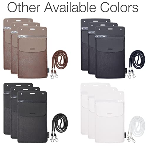 Tintris TTPP-BK3A Pocket Protector, 3 Pack Leather Pen Pencil Holder Pouch Organizer thumb #6
