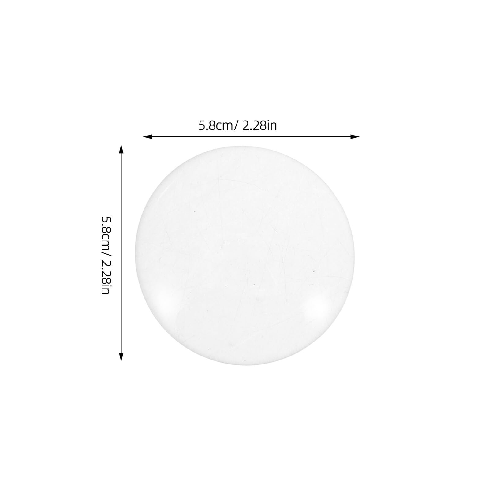 ABOOFAN Cabochons de Verre Ronds à Dôme, Dos Plat, 58mm, 15 Pièces