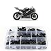 Xitomer Full Sets Fairing Bolts Kits, for Yamaha YZF-R6 2006 2007, Mounting Kits Washers/Nuts/Fastenings/Clips/Grommets (Matte Black)