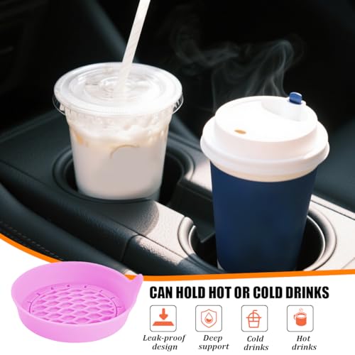 Portavasos de silicona para auto, set x4, universal miniatura 6