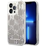 Karl Lagerfeld KLHCP14XLMNMS Coque de protection rigide pour iPhone 14 Pro Max 6,7' Argenté/argenté