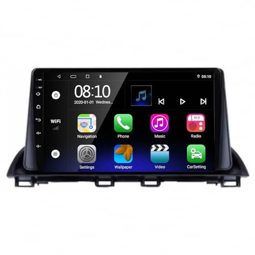 Pantalla de coche con Carplay inalámbrico y Bluetooth para Kia Sportage 2004-2007