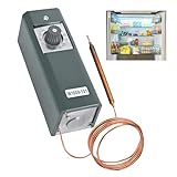 W1609-101 / TH-1609 Remote Temperature Thermostat Refrigeration Controller, 5-Foot Capillary Tube, Temperature Control Range -30°F /-34°C to 90°F /32°C