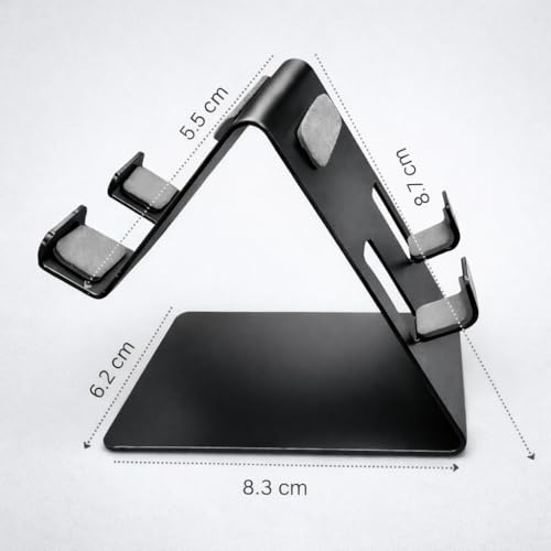 Image of Mobile Stand for Table | Dual Sided Mobile Holder | Stand Desktop Universal Metal Mobile Holder (Metal Phone Holder)