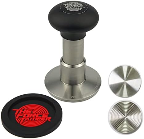 The Force Tamper Automatic Impact Coffee Tamper Adjustable Const Pressure and Autoleveling Extend Set New (Jelly, 58.50mm)
