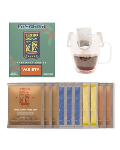 Tribo Coffee Single-Serve Pour Over Explorer 10 Servings