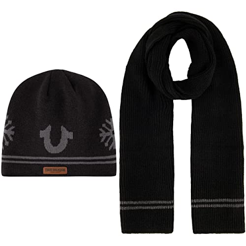 Écharpe et bonnet True Religion côtelé pour affronter le froid urbain au quotidien