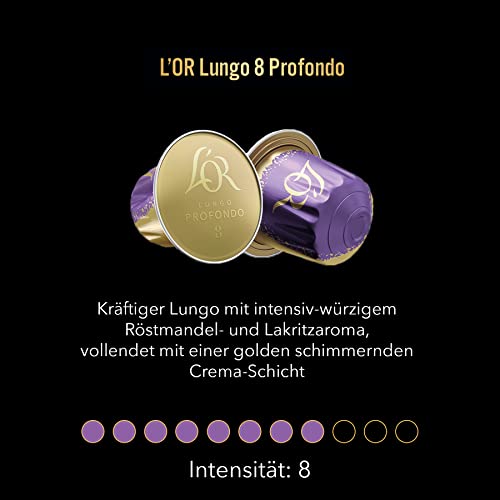 L'Or Espresso Café Profondo - Intensité 8- 20 Capsules en Aluminium Compatibles avec les Machines Nespresso - Image 4