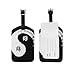 ALAZA Yin und Yang-Symbol Luggage Tag PU-Leder-Tasche Tag Travel Koffer ID Identifier-Gepäck-Aufkleber