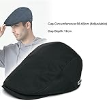 EKMTBJXY Mens Flat Cap Newsboy Cap Hunting Cabbie Driving Caps Adjustable Gatsby Beret Hat Ivy Irish Hats - Image 5