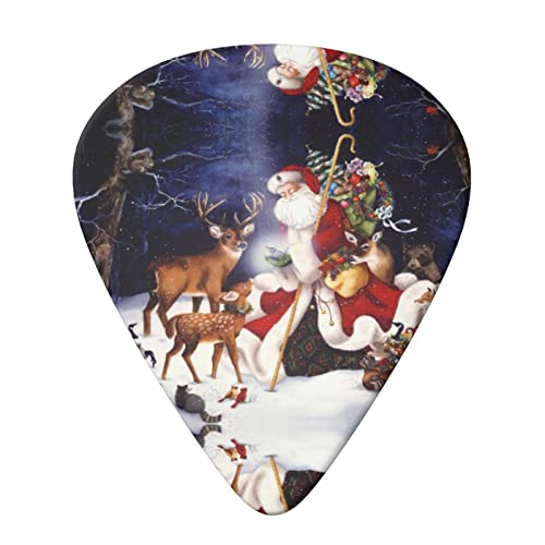 Christmas Deer Lot de 6 médiators pour guitare acoustique, guitare électrique, basse, ukulélé – fins, moyens et épais. - Les Beatles, Paul McCartney, John Lennon, RIngo Starr, George Harrison Christmas Deer Lot de 6 médiators pour guitare acoustique, guitare électrique, basse, ukulélé – fins, moyens et épais. – Image 4