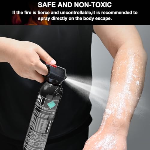 Image of Fire Extinguishers with Mount Bracket - 8 Pack Small Portable Fire Extinguisher for Home, Kitchen, Car, Boat, RV, Vehicle - 620ml Water-Based Fire Extinguisher for Class A, B, C, K Fire