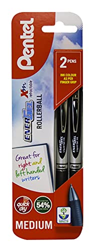 Pilot EnerGel Permanent Stift 0,7 Mm – 2er Pack, Schwarze Tinte, Wasserfest & Lichtecht, Für Dokumente