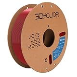 3DHoJor PLA Filament 1.75mm Rot 1KG, 3D Drucker Filament Maßgenauigkeit +/- 0,02 mm, Filament 3d Druckmaterialien, Super Speedy PLA Filament für 3D Drucker