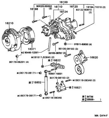 Toyota Genuine Parts - Tensioner Assy, V-Ri (16620-46070)