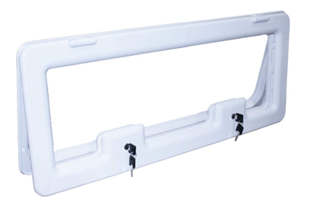 Serviceklappe Crusader Athos 800-800 x 300 mm - Creme inkl. Förch Scheibendichtmasse