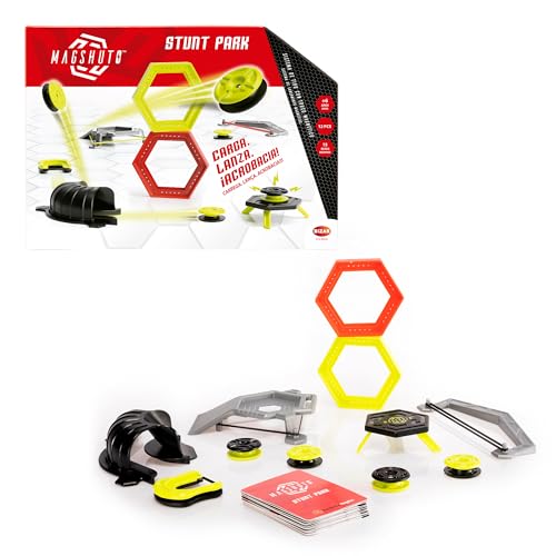 Bizak Magshuto Stunt Park Set de Acrobacias Extremos con Rampa,
