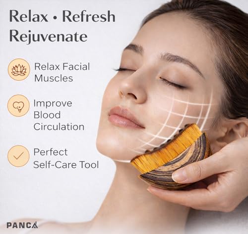 Image of Lymphatic Contour Face Brush for Jawline Sculpting & Drainage - Gua Sha Facial Massager for Chin, Neck & Double Chin Reduction - Soft Bristles, Reduces Puffiness, Promotes Detox, Lift & Skin Glow - Anti-Aging Skin Tightening Tool with Travel Case
